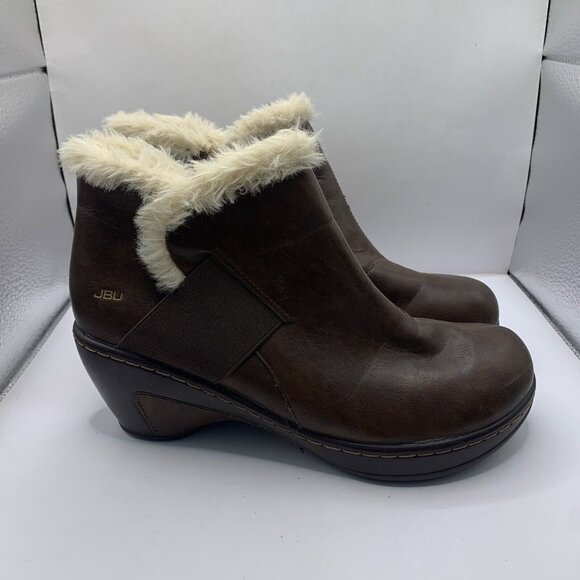 JBU By Jambu Women's Mila Boot brown vegan leather ankle size 9M - Picture 1 of 9